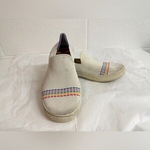 Rothy's Youth size 3 Slip-On Rainbow Sneakers
